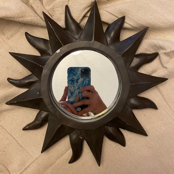 Other - Vintage Sunburst Wall Mirror - Resin base (11”)